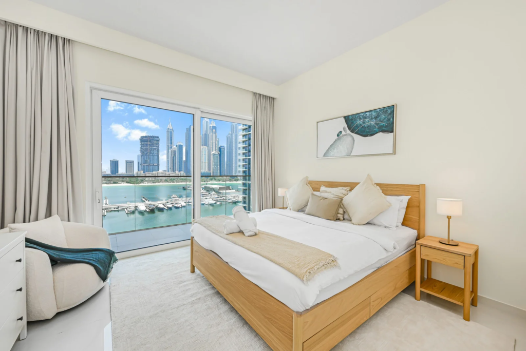 Real estate photography in Dubai showing a luxury property living room